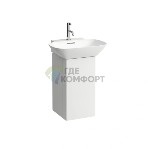 Тумба под раковину LAUFEN INO 810302: 4 полки, сифон, матовый белый (4.2535.2.030.170.1) - фото 1