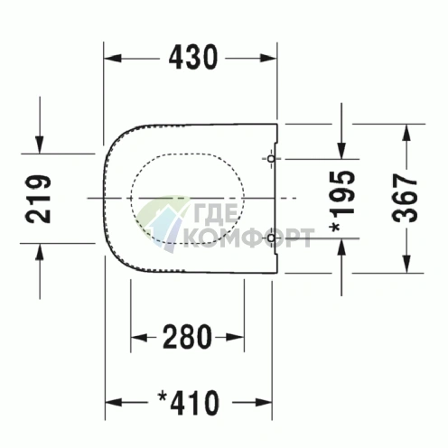 Сиденье для унитаза Duravit Happy D.2 без микролифта, антрацит матовый (64511300) - фото 2