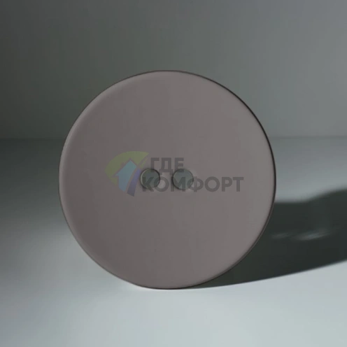 Декоративная пластина Kerasan Deco для слива раковины Ferro matt (486089 Ferro matt) - фото 1