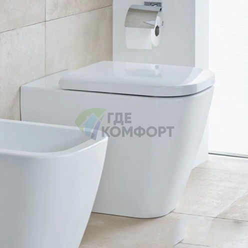 Унитаз приставной Duravit Happy D.2: компактное решение для ванной комнаты (2159090000) - фото 3