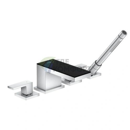 Смеситель AX MyEdition для установки на край ванны (4 отверстия, хром) (47432000) - фото 1