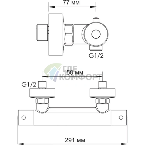 Термостат Wasserkraft Berkel 4822 для душа - фото 6