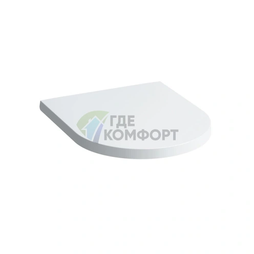 Сиденье для унитаза Laufen Kartell с микролифтом, белое, съемное (только в комплекте с унитазом) (8.9133.3.000.000.1) - фото 1