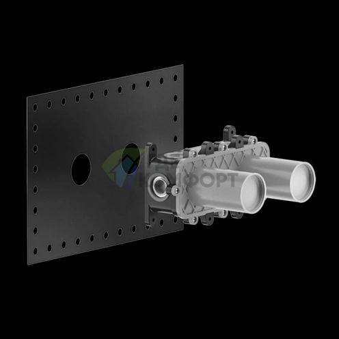 GESSI Встраиваемая часть смесителя с изливом в матовом графите (54198#239) - фото 1
