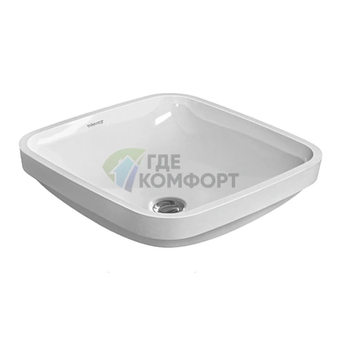 Раковина Duravit DuraStyle 370х370 мм: встраиваемая снизу без отверстия под смеситель (373370000) - фото 3