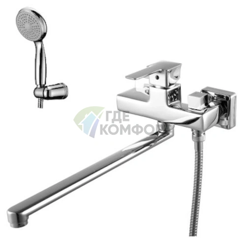 Универсальный смеситель Lemark Basis LM3617C для ванной и раковины, хром - фото 1