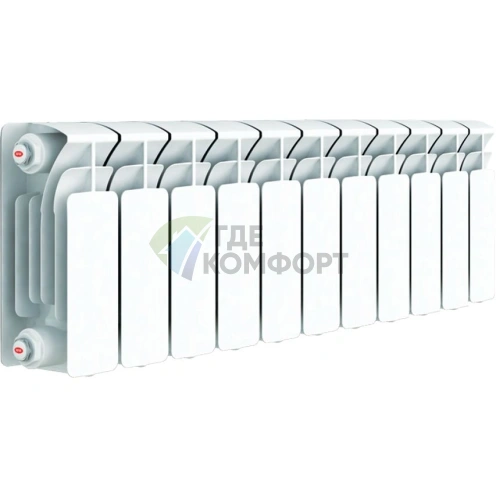 Биметаллический радиатор RIFAR Base Ventil 200 11 секций НП правое - фото 1