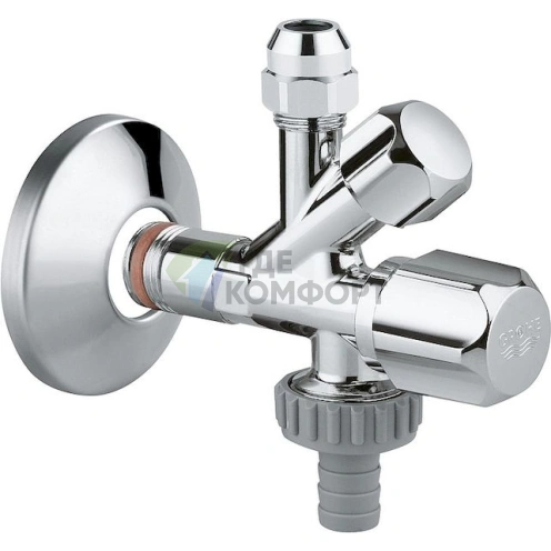 Комбинированный вентиль Grohe WAS 22036000 1/2 с уплотнительным кольцом - фото 1