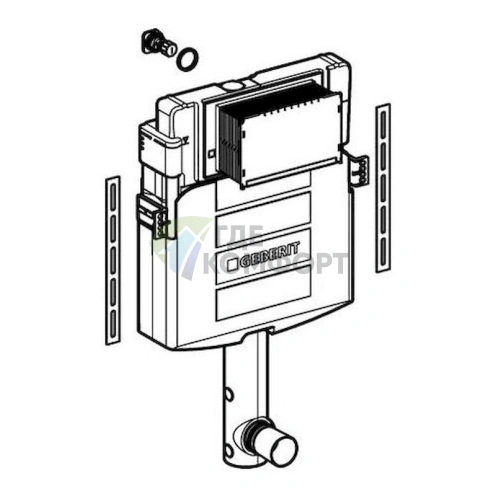 Смывной бачок скрытого монтажа Geberit Sigma UP320 — элегантное решение для унитазов фото 4