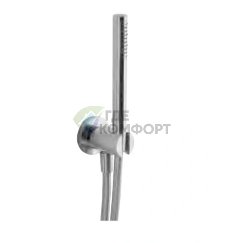 Ручной душ AZZURRA LINEA со шлангом и держателем в хроме (AZ 95cr) - фото 1