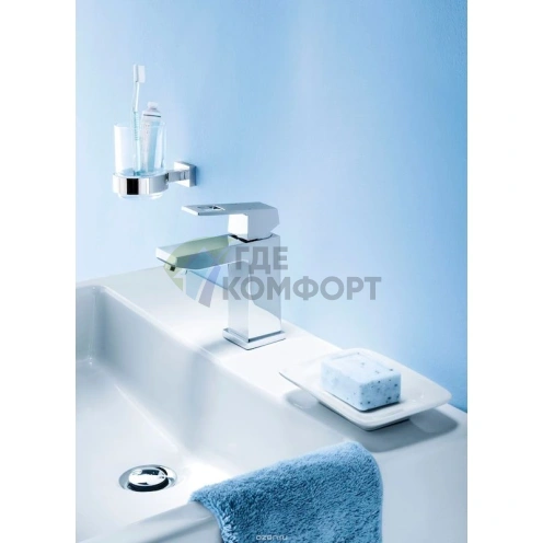 Смеситель Grohe Eurocube 2313200E для раковины: стильный дизайн и хромированное покрытие - фото 3