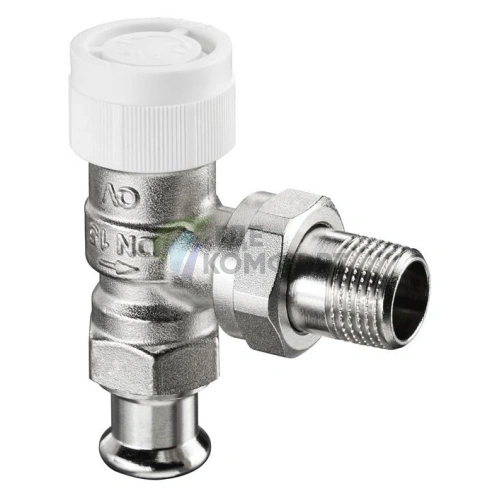 Клапан термостатический Oventrop AV9 1/2 (DN 15) М30x1-5 прессовое соединение 1183775 угловой - фото 1