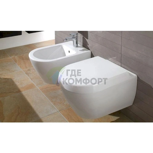 Комплект унитаза Villeroy & Boch Subway 2.0 с инсталляцией Geberit Duofix и сиденьем с микролифтом - фото 4