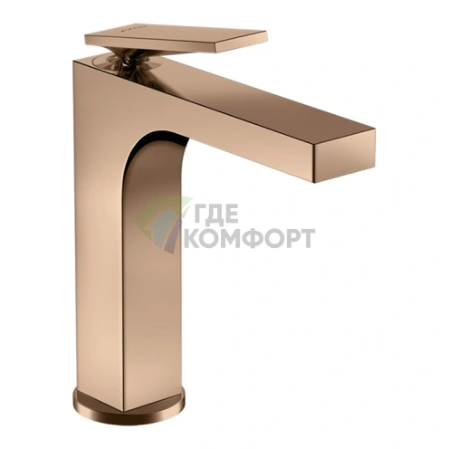 Смеситель для раковины AX Citterio 160 полированное красное золото (39023300) - фото 1