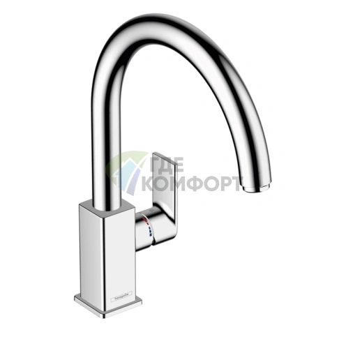Однорычажный кухонный смеситель Hansgrohe Vernis Shape M35 с поворотным изливом, хром (71871000) - фото 1