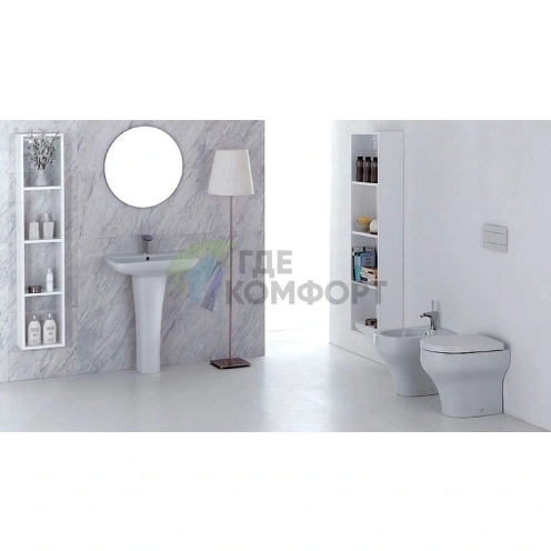 Приставной унизат Olympia Clear 03CL011: компактное решение для современного санузла - фото 4