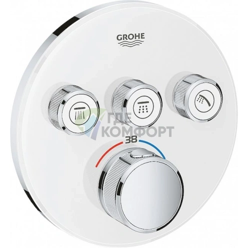 Термостат для ванны Grohe Grohtherm SmartControl 29904LS0 Moon White - фото 1