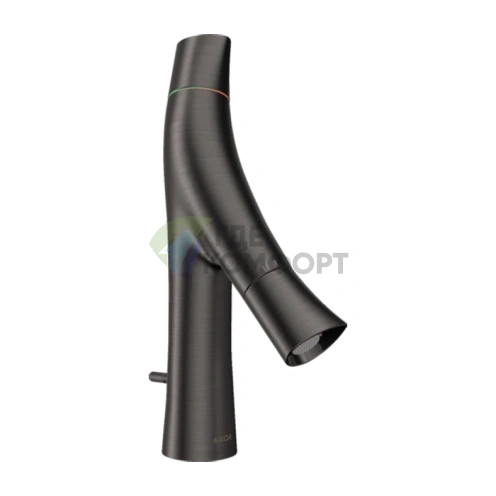 Смеситель для раковины AX Starck Organic 80 в шлифованном черном хроме (12010340) - фото 1