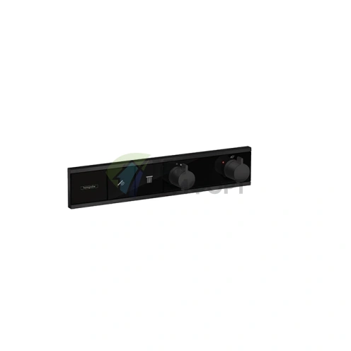 Термостат для душа Hansgrohe RainSelect с 2 источниками воды, черный матовый (15380670) - фото 1