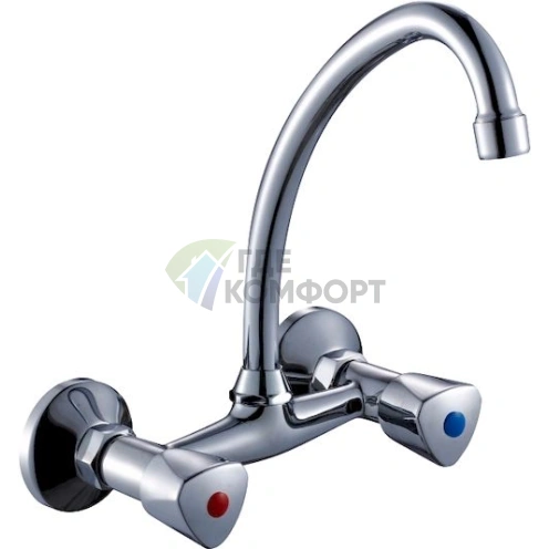 Смеситель для кухни Rossinka N N02-73 высокого давления фото 1