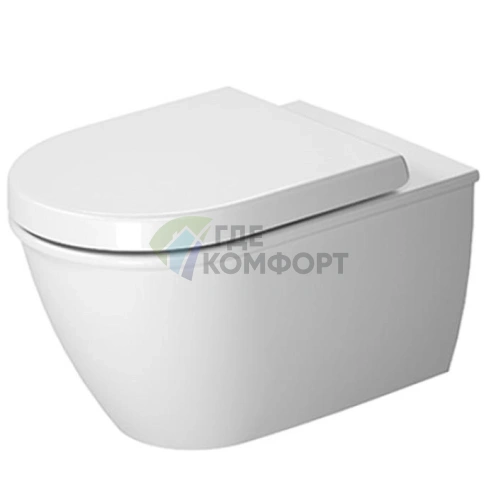 Унитаз подвесной Duravit Darling New с технологией Rimless и вертикальным смывом (2557090000) - фото 1