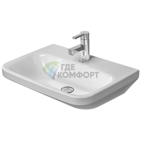 Медицинская раковина Duravit DuraStyle 600x440 мм без перелива, белая (2324600000) - фото 1