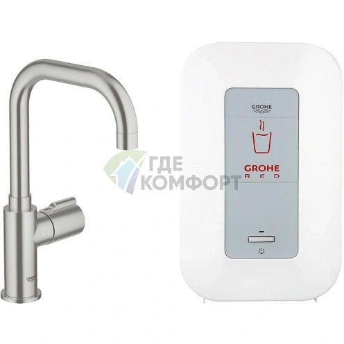Кран Grohe Red Mono 30147DC0 с функцией мгновенного нагрева воды - фото 1