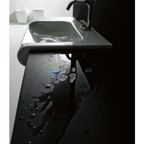 Раковина KERASAN Inka Project INKA 60x40x35 Nero Lucido с отверстием под смеситель (341104*1) - фото 5