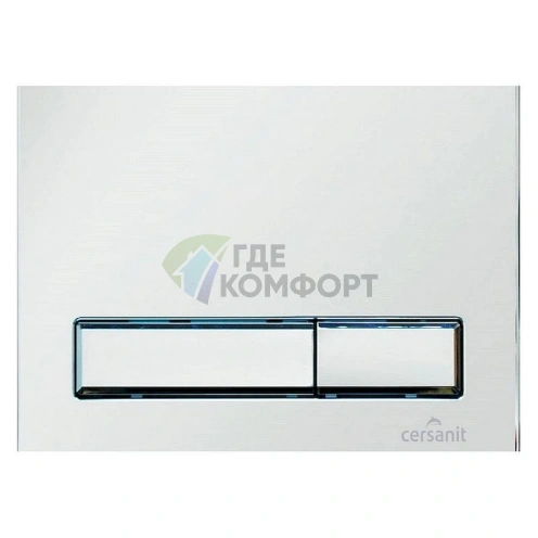 Кнопка смыва Cersanit Blick P-BU-BK-Wh белая - фото 1