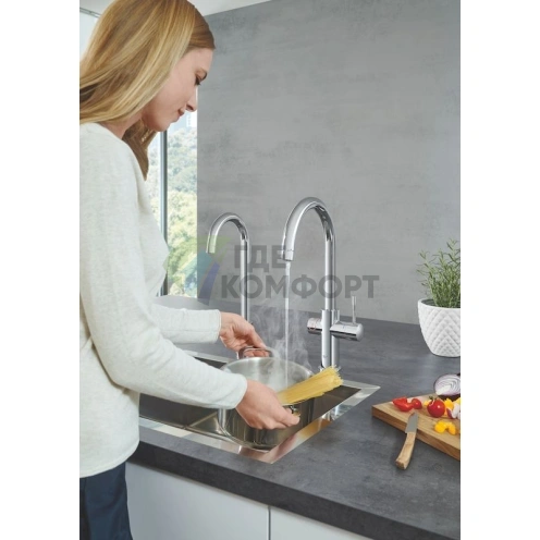 Смеситель Grohe Red II Duo для кухни с функцией мгновенного нагрева воды - фото 4