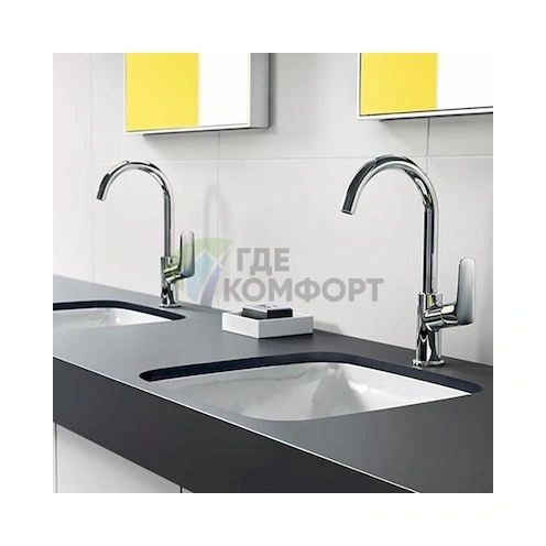 Смеситель Hansgrohe Logis для раковины, хром - фото 2