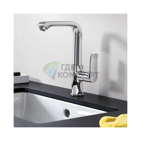 Смеситель для раковины Hansgrohe Metris 31187000: настенный, латунь - фото 2