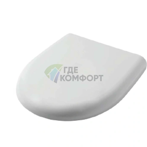 Сиде́ние для унитаза ARTCERAM SMARTY с микролифтом, белое, хромированные петли (SMA001 01 71bi/cr) - фото 1