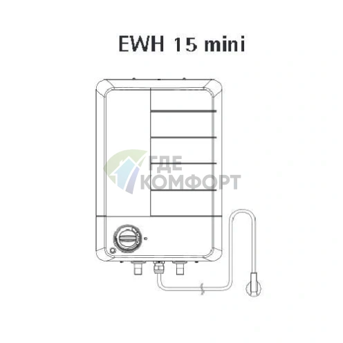 Водонагреватель накопительный электрический AEG EWH 15 mini-15 литров - фото 2