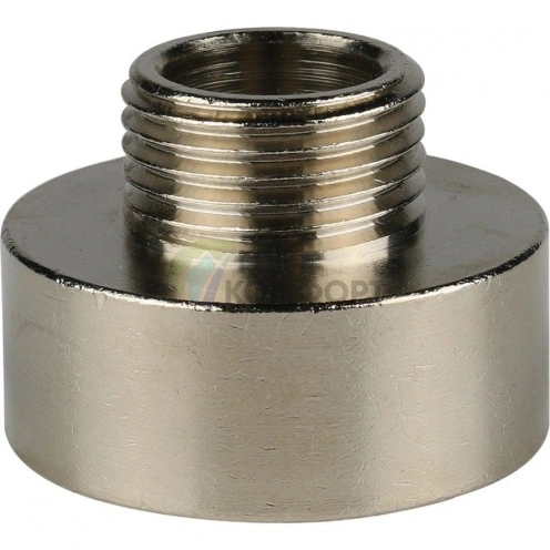 Переходник STOUT ВН 1 x 1/2 внутренняя/наружная резьба никелированный - фото 2