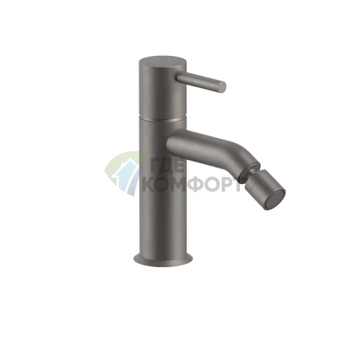 Смеситель для биде Fantini Nostromo Matt Gun Metal PVD, 1 отверстие (50 P5 E808F) - фото 1