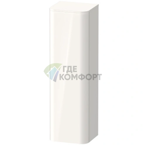 Пенал подвесной Duravit Happy D.2 Plus 1336 мм белый глянцевый без верха (HP1261L2222) - фото 1