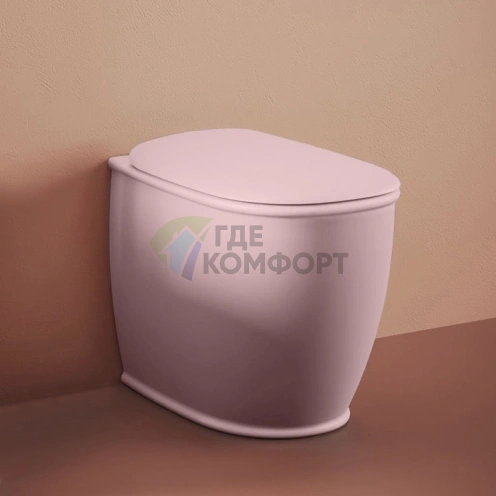 Унитаз напольный Artceram Atelier Rimless розовый матовый (ATV002 33 00) - фото 1