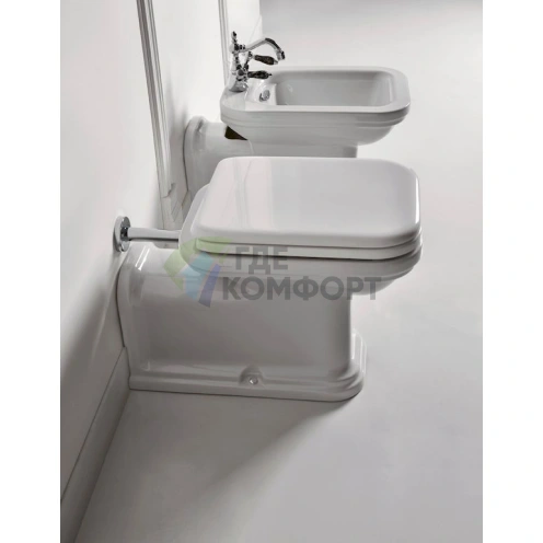 Унитаз приставной Kerasan Waldorf 65 см - фото 2