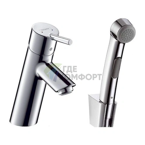 Смеситель Hansgrohe Talis S2 для раковины с гигиеническим душем — 32140000 - фото 1