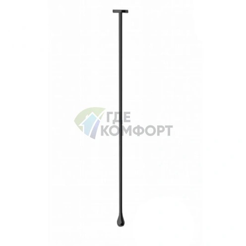 Электронный потолочный смеситель GESSI GOCCIA с кран-фильтром, цвет Black XL (33724#299) - фото 1