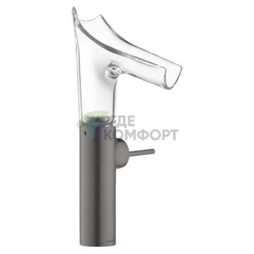 Смеситель для раковины AX Starck V 220 — шлифованный черный хром (12114340) - фото 1