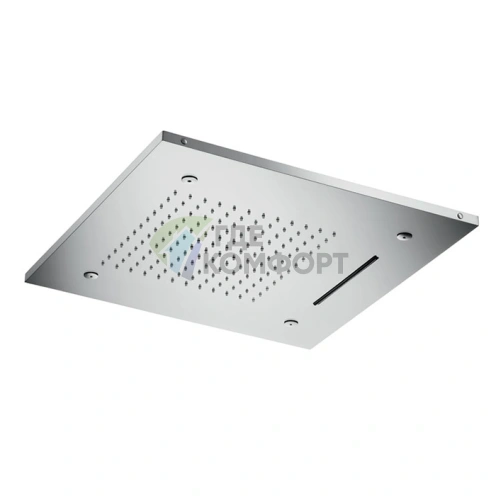 Душевая лейка потолочная встраиваемая Almar 500x500 мм, 3 режима, нержавеющая сталь (E044140.MS) - фото 1