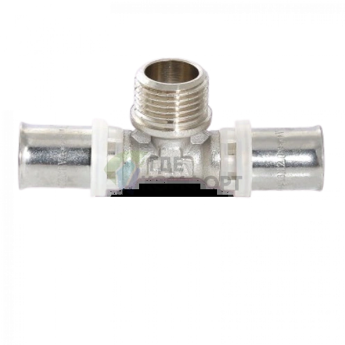 Тройник пресс с наружной резьбой 26х1/2х26 Valtec - фото 3