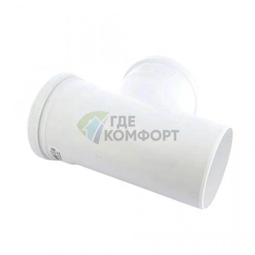 Тройник канализационный Raupiano Plus 110/110х87° REHAU (РЕХАУ - 11230051001) - фото 3