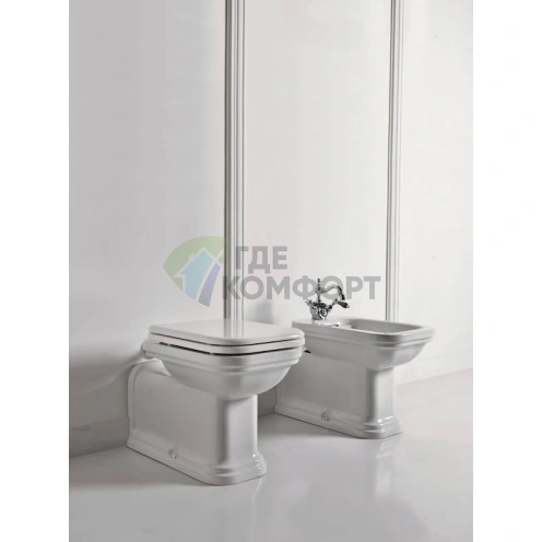 Унитаз приставной Kerasan Waldorf 65 см - фото 4