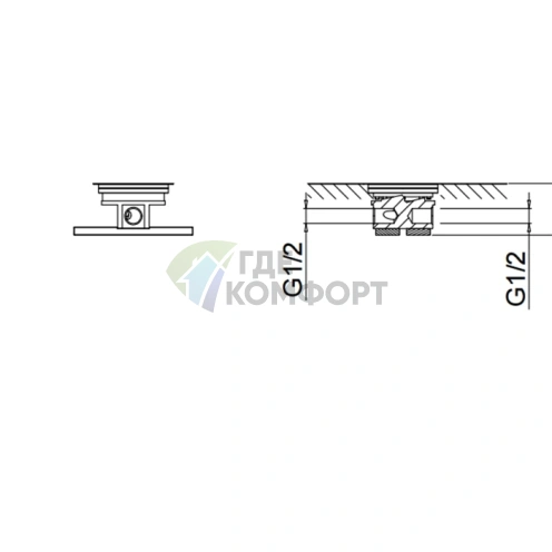 Картридж для напольного смесителя Fantini 1/2 дюйма (17 00 A036A) - фото 2