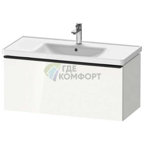 Подвесная тумбочка Duravit D-Neo с 1 ящиком, белый высокоглянцевый (DE425602222) - фото 1