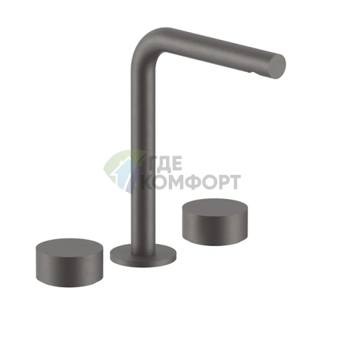 Смеситель для раковины Fantini AF/21 с тремя отверстиями, цвет Matt Gun Metal (27 P5 A206WF) - фото 1