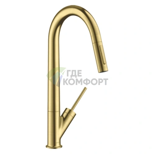 Смеситель для кухни AX Starck: дизайнерский в шлифованной меди (10821950) - фото 1